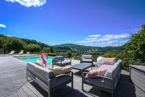 Image of 5-star villa with heated pool and panoramic view Gîte Exception Aveyron