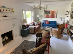 Image of Sweetwater Cottage is a well curated cottage a block away from Hamlin Lake