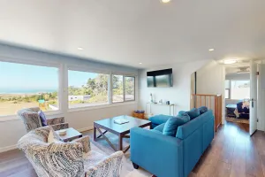 Image of Cozy ocean-view apartment with, fireplace, yard games, easy walk to beach