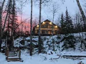 Image of Rainy Lake Retreat! New two year old cabin, Lakeview with lake access dock!!