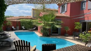 Image of SPACIOUS VILLA CONTEMPORARY HEATED SWIMMING POOL, BETWEEN SEA AND MONTPELLIER