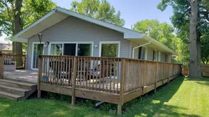 Image of Walleye Capitol of Michigan on Canal Front House with view of the Saginaw Bay