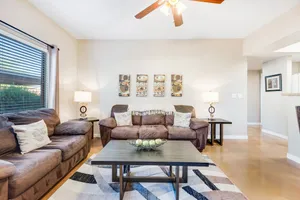 Image of Dog-friendly ground-floor condo with patio, pool, hot tub & gym