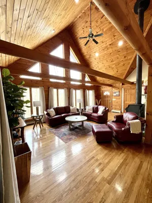 Image of Pocono Chalet Cabin Sauna Game Room Fire Pit Pools