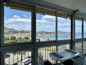 Image of Spacieux T3 à Banyuls-sur-Mer, 6 couchages, proche mer, parking, lave-vaisselle, TV, ménage inclus - FR-1-225C-52