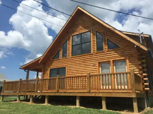 Image of Gorgeous Log Home-Sleeps 12!