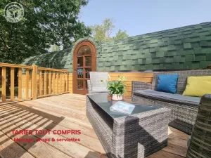 Image of Charming 27m² Barrel: Heated Pool, Mini-Farm, Modern Amenities, Scenic 6-Hectare Property