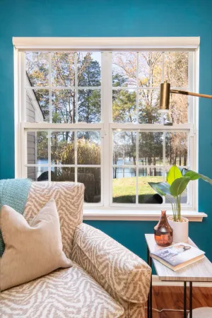 Image of Inviting Home on Beautiful Pond