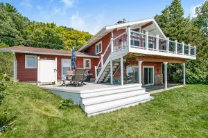 Image of Dreamy escape on the water of Crystal Lake w\/ spacious deck & private dock