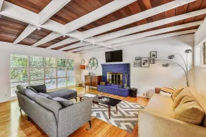 Image of Old Caz Cottage ~ Stylish Mid-Century Décor Nestled Amongst the Redwoods.