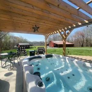 Image of The Cabin - The Hot Tub is Ready!  Get Cozy Time!!