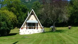 Image of Typical mountain chalet in the heart of nature. Close to hiking and ski resorts