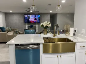 Image of Modern 4 bedroom home with pool.  Sleeps 10-12 comfortable.