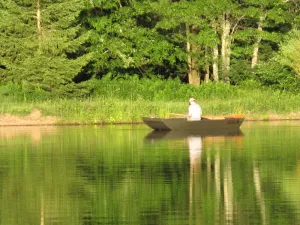 Image of Private Lake at Rippling Waters One Room Cabin