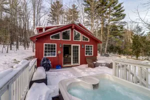 Image of Classic home with private hot tub, deck, & wood stove - near Okemo Mountain