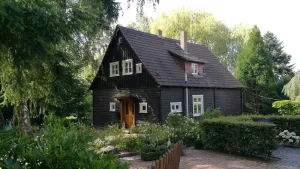 Image of Cosy wooden house in the English style