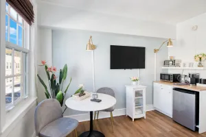 Image of Historic hotel studio 2 blocks from beach with on-site pool and veranda
