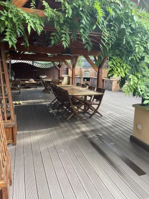 Image of Country property with covered terrace and large swimming pool