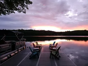 Image of Lake Front with Amazing Sunsets on McGrath Pond