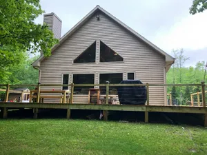 Image of Snowmobile, Skiing, and Outdoor Paradise\/Cabin