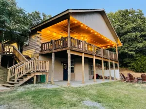 Image of Two Story Cabin Near Lake Eufaula