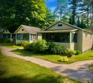Image of Cottage by the Lake #3 - Blossoms