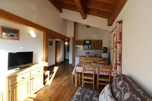Image of 200m from resort center, 3rd floor, view open, balcony, tv, ski locker, 50m², Aussois