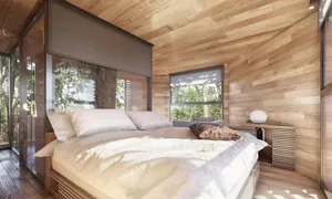 Image of Treehouse with walkway to a jacuzzi