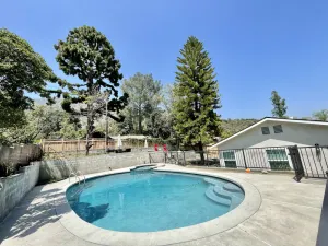 Image of Salt Water Pool Over Look Mountain View