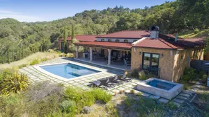 Image of Healdsburg Villa on a Vineyard with Amazing Poolside Sunsets
