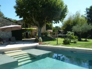 Image of At the foot of the Luberon, authentic 18th century Mas. stone with pool