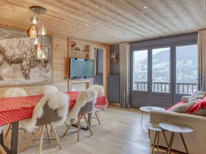 Image of Confortable appartement 3 pièces avec balcon, wifi et garage à Megève - FR-1-453-306