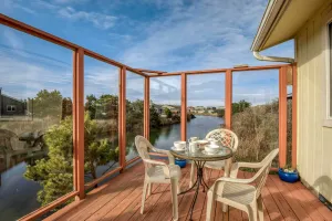 Image of Shore Delight: Waldport Home + Deck, Walk to Beach