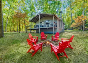 Image of Spacious w Hot Tub, Fire Pit, Deck, Grill and WiFi