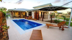 Image of JUST ONE MORE holiday home with pool & outside pets welcome