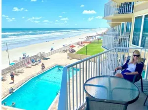 Image of Daytona Beach Shores Ocean Front Balcony 2Beds 2BA King STE and 2Queens - Shores Club 805