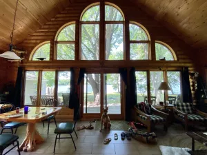 Image of Gorgeous A Frame Cabin On Beautiful Lake Koronis