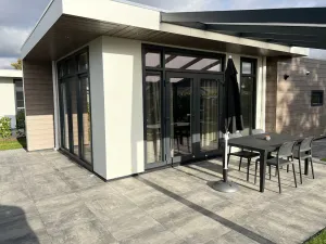 Image of New, modern vacation home in the vacation park by the lake