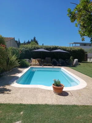 Image of House with pool, summer kitchen, shaded terrace, large garden