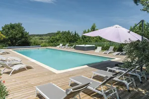 Image of VENTOUX - LUBERON Large Mas for 20 people - Superb panoramic heated swimming pool