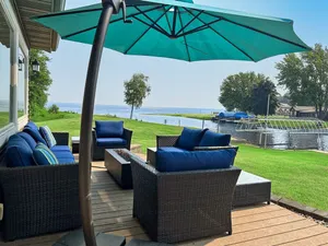 Image of Lake Front House Directly On Castle Rock Lake - Dock, Beach & Near WI Dells