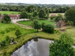 Image of Spacious Countryside Retreat with Games Room, Near Pond, Sleeps 15