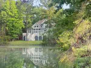 Image of Beautiful Custom Home Overlooking Pond