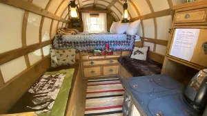 Image of Spend a romantic night in a shepherds camp wagon