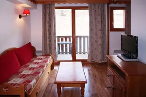Image of Resort center, 3rd floor, view ski slopes, fitness, swimming pool, sauna, balcony, tv, 40m²