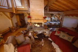 Image of 320 m² luxury South-exposed chalet sleeps 22\/12\/9: sauna, garden, views, parking