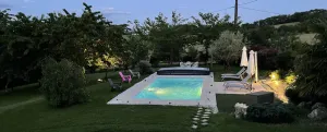 Image of Detached house renovated with taste in a shaded park surrounded by vineyards