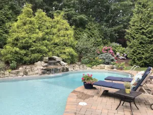 Image of Quiet Cul de Sac, Sag Harbor Village 1 mi,  Heated Salt Water Pool w\/ Waterfall