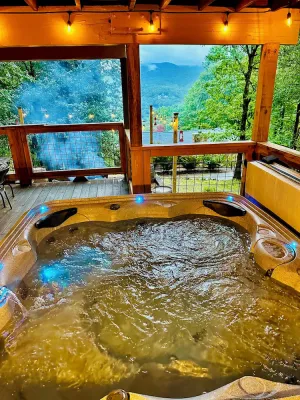 Image of MTN View Retreat, Hot Tub, Game Room & Pizza Oven, Deck, Fire Pit & King Master