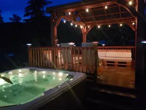 Image of The echo @ squaw pass. This home was hand built.  It's modest and very peaceful.